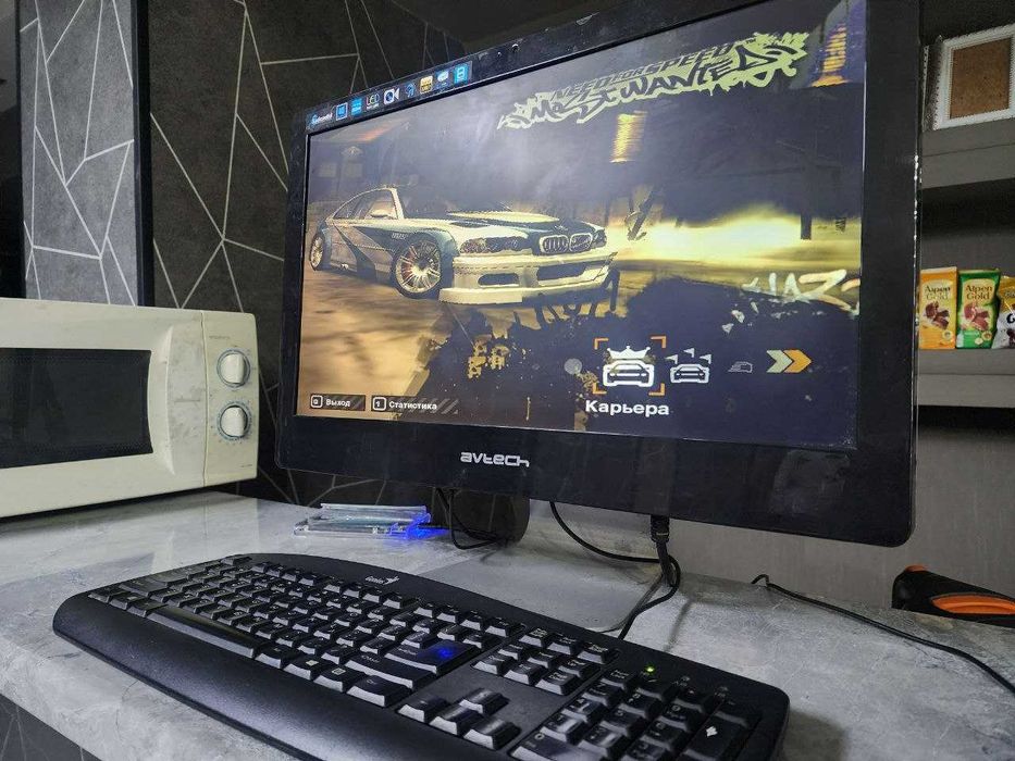 Моноблок Avtech 22 диагональ  HDD-500+клавиатура