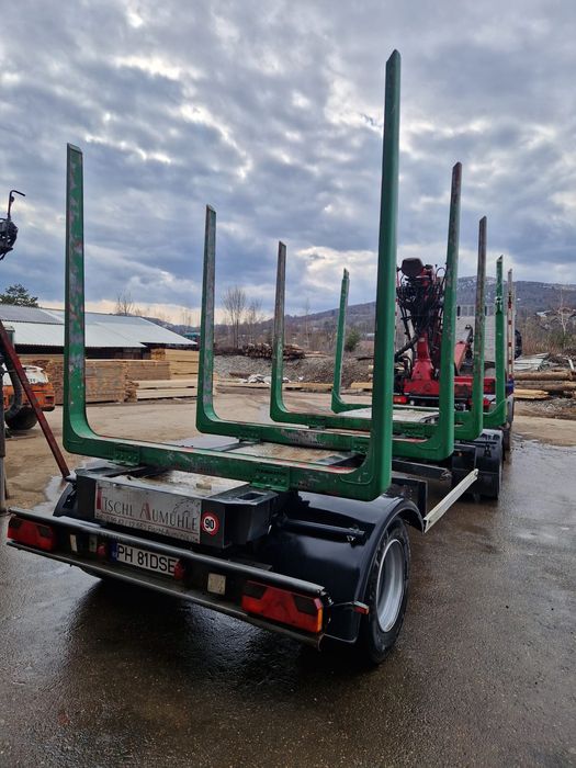 Remorca schwarzmuller  transport lemn bustean forestier
