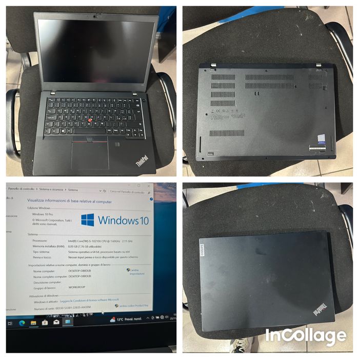 Vand laptop lenovo l14 gen 1 i5 10210u 8gb ssd 256gb full hd