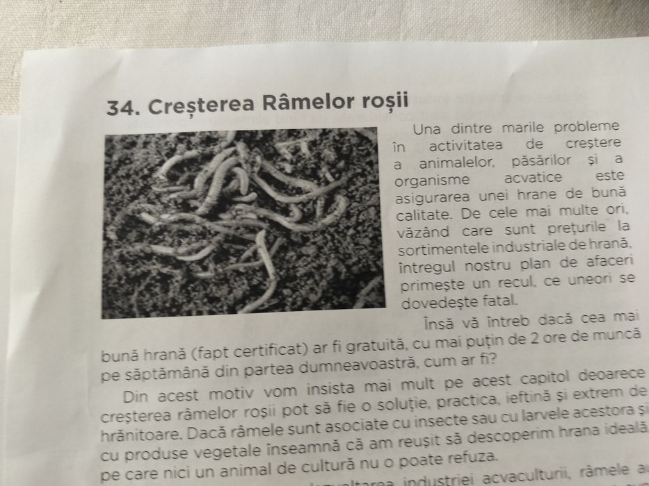 Vind afacere ferma de răme vermicultura,vermicompost