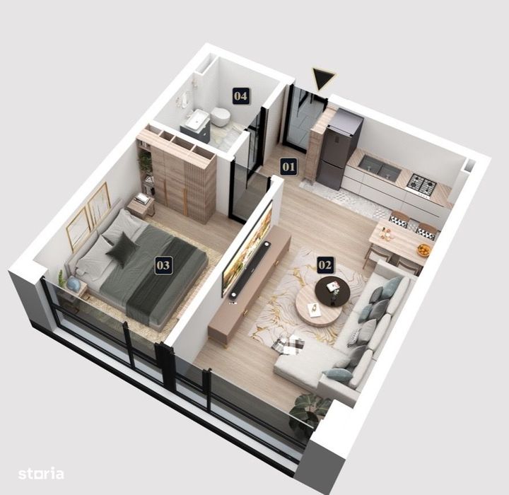 Studio finisat | Centrală proprie | Parc privat