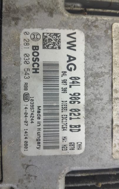 Calculator motor ecu 04l906021bd 2.0 tdi CNH Audi A6 4G/C7  [din 2010 pana  2014] seria