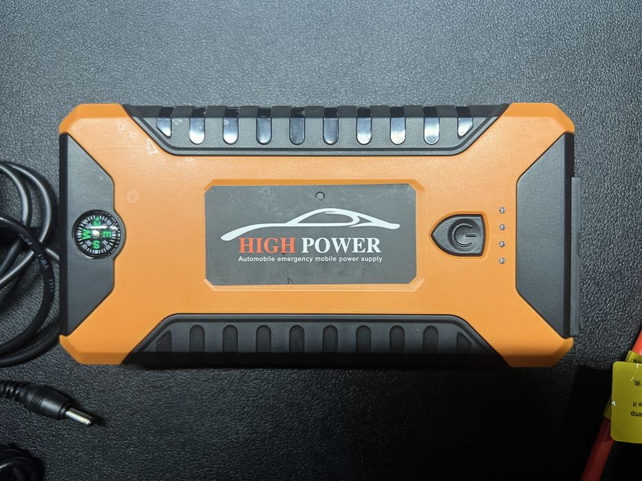 Мултифункционален стартер за кола, 128000mAh, 12V, 4xUsb,  Компресор