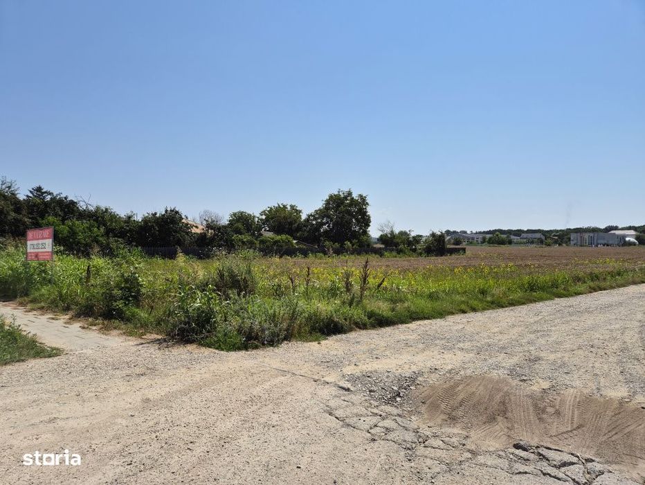 Teren de 785mp cu deschidere dubla 23/34m, strada principala Cioflicen