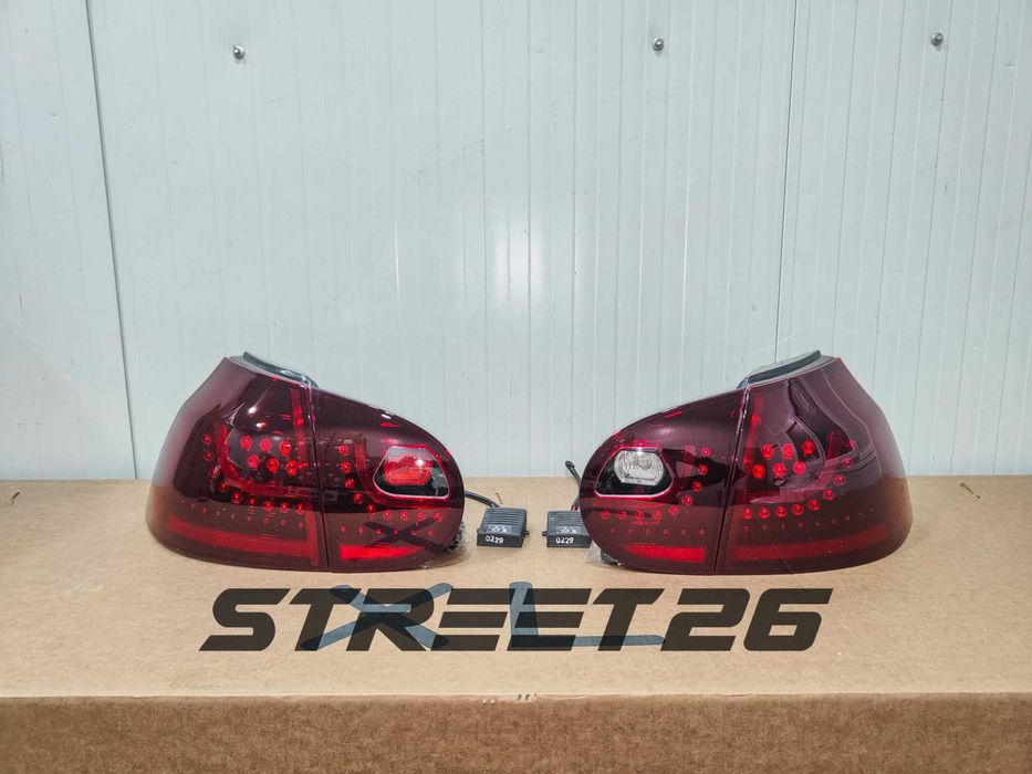 Stopuri LED VW Golf 5 V MK5 (2003-2008) Urban Style Rosu Fumuriu