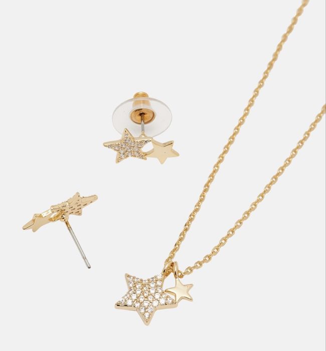 Set colier + cercei stelute US Polo Assn - nou in cutie