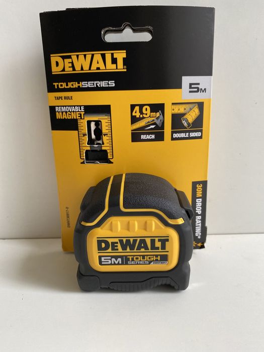 Противоударна Двулицева Ролетка 5м с магнит DeWALT TOUGH SERIES