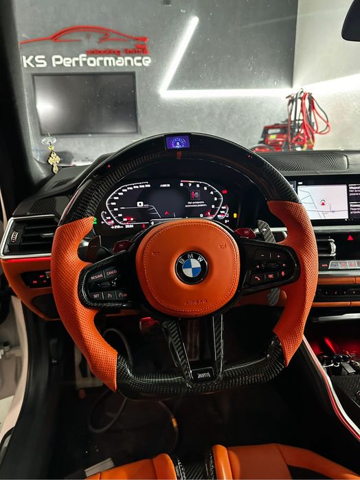 Volan BMW Carbon - Seria G - LED - Incalzire - Vibratii - Traffic Jam