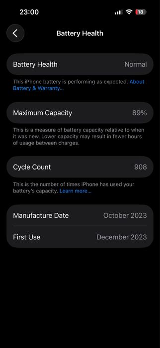 Iphone 15 pro с замененным экраном