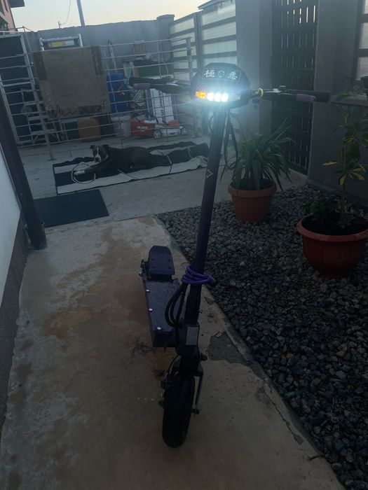 KuKirin G2 – Electrică, Full Purple/Negru, Aspect Custom