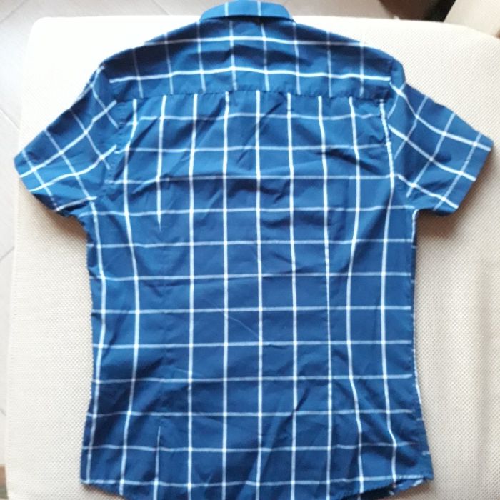 Чисто нова мъжка риза с къс ръкав "SMOG"