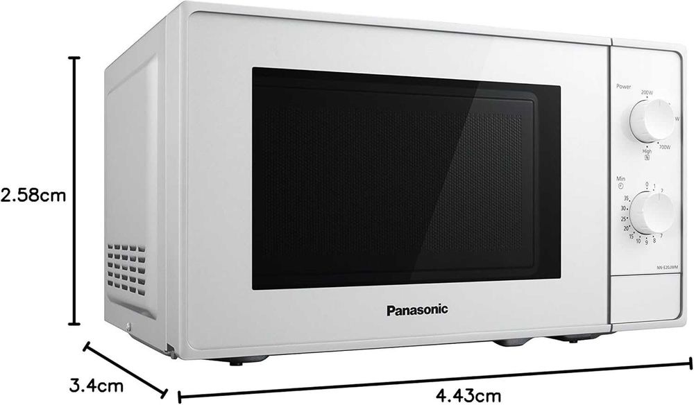 Микровълнова печка Panasonic NN-E20JWMEPG 20л, 800W, 5 нива на мощност