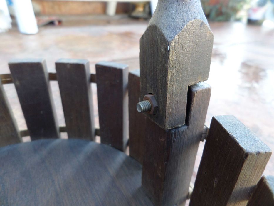 Teasc struguri figurina platou servire macheta lemn frumos deosebit