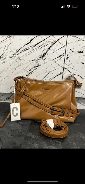 Geanta de umăr culoare mocha