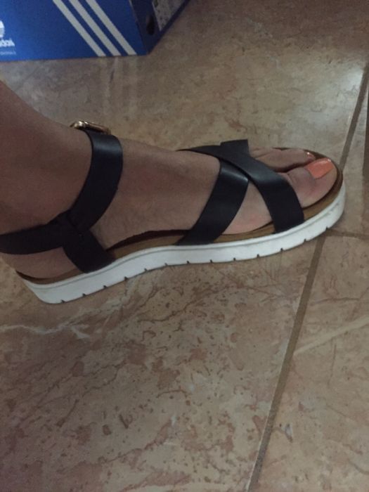 sandale piele platforma Tom Taylor