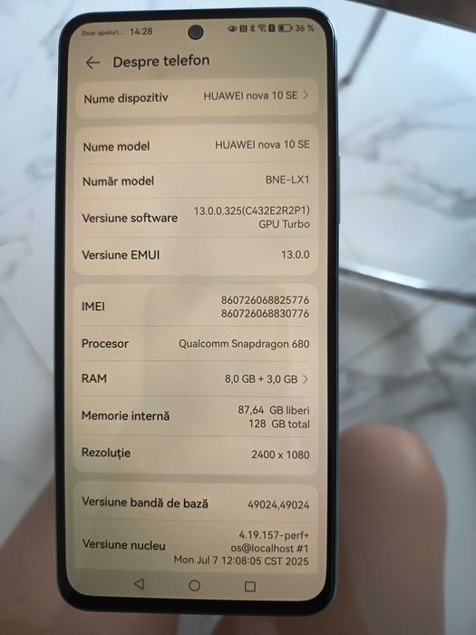 Telefon Huawei Nova 10 se 8GB+3GB Ram, 128 GB