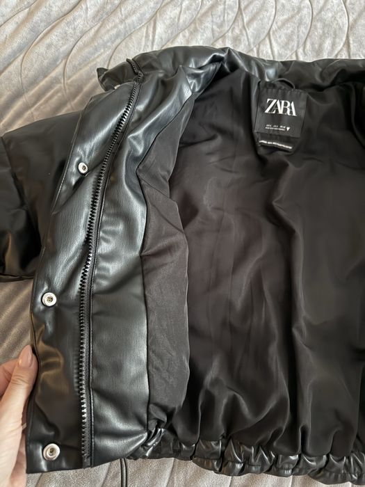 Зимно кожено яке zara