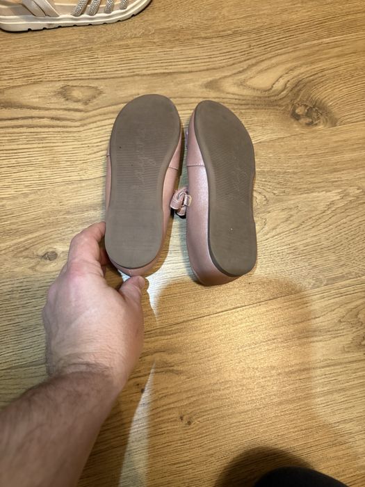 Pantofi copii Mayoral – balerini roz cu baretă, mărimea 34