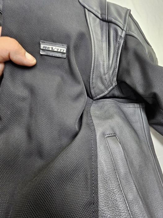 Geacă moto piele +mesh Revit 54