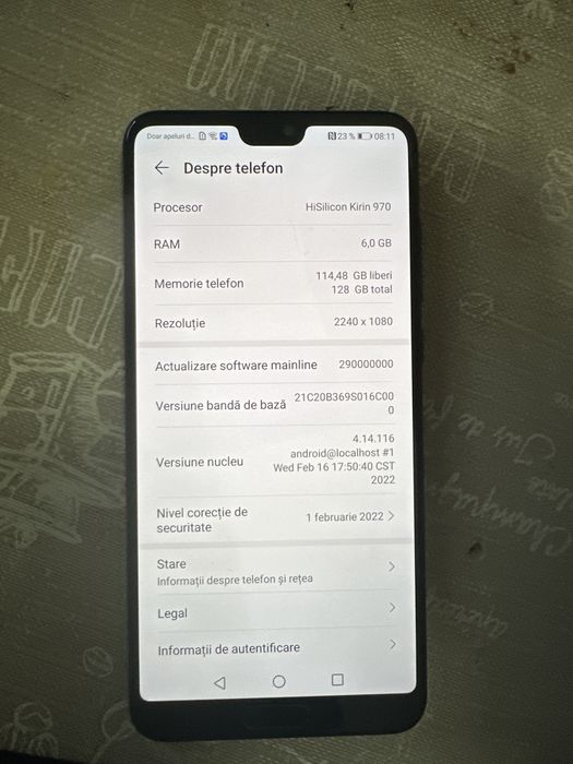 huawei p20 pro ,128/6 ram