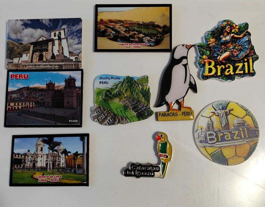 Магнити за хладилник от Европа, Азия, Африка и Южна Америка