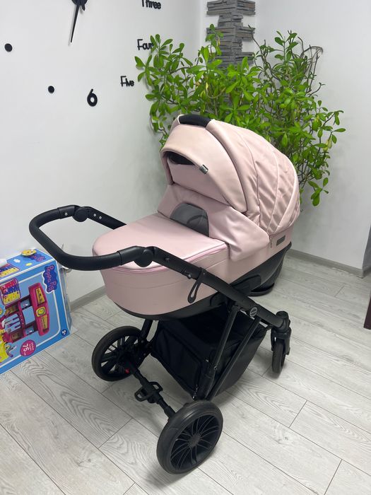 Vând cărucior copii krausman 3in1, roz pal