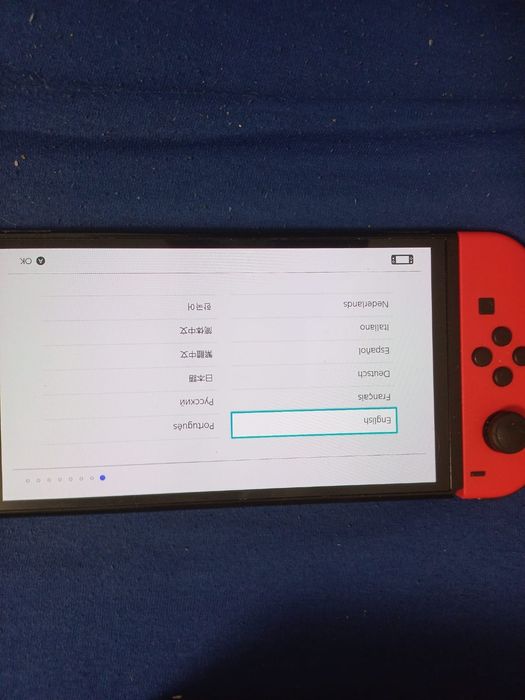 Nintendo switch oled Mario red
