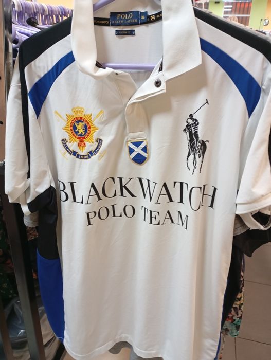 Vintage Polo Ralph Lauren Blackwatch 3 Polo Team Polo Shirt XL