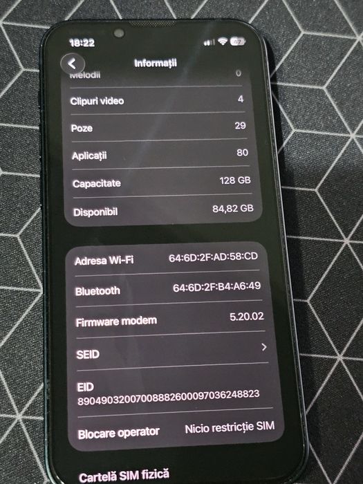 Iphone 13 mini 128 gb liber de retea