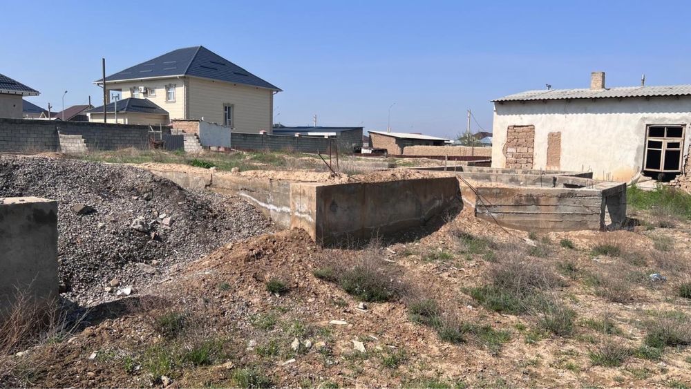 Жер сатылады фундаментпен Продается земля