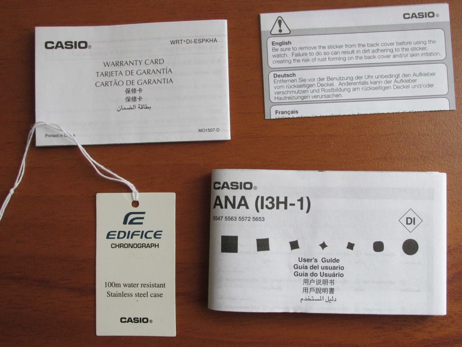 Casio EFR-571DC-1AV EDIFICE 100M Касио като нов