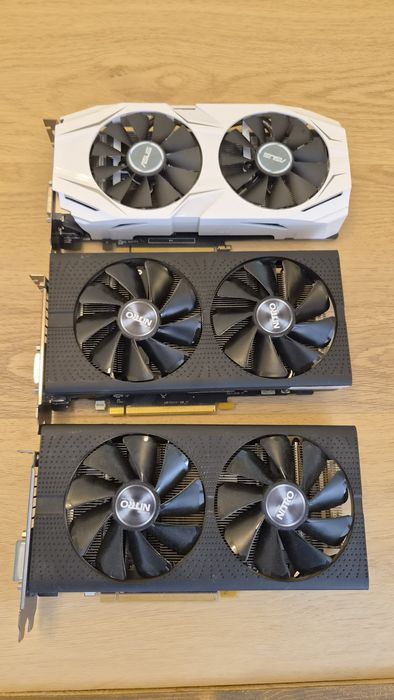 Продавам 3 броя RX 470 4GB  Nitro