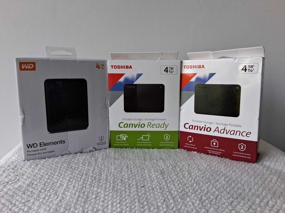 Nou,sigilat,hard disk hdd portabil extern Toshiba Canvio Wd Elements 4TB