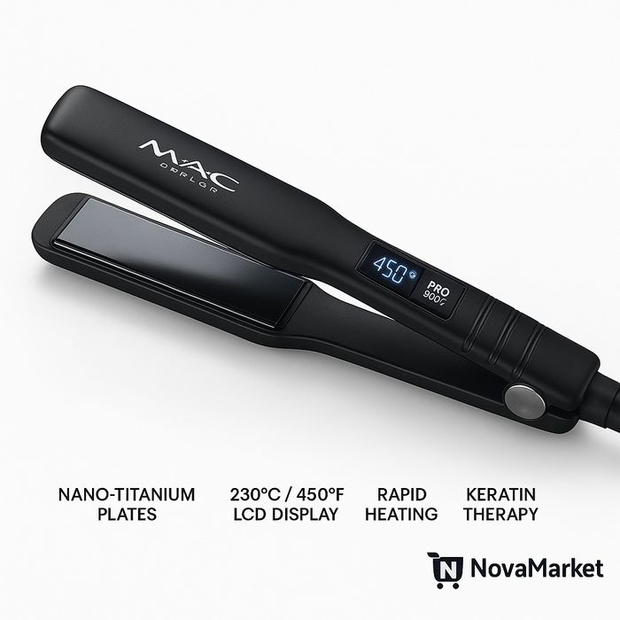 MAC Styler MC-5519A профессиональный выпрямитель для волос 450°F с нан