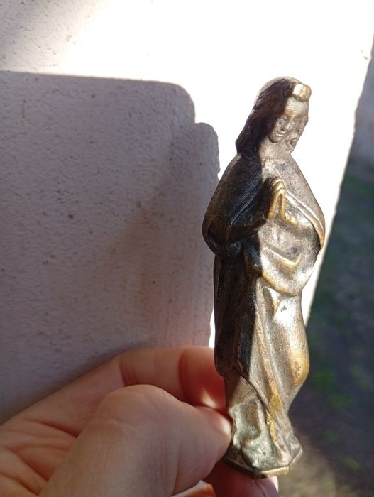 Statueta  turnata Maria artizanal