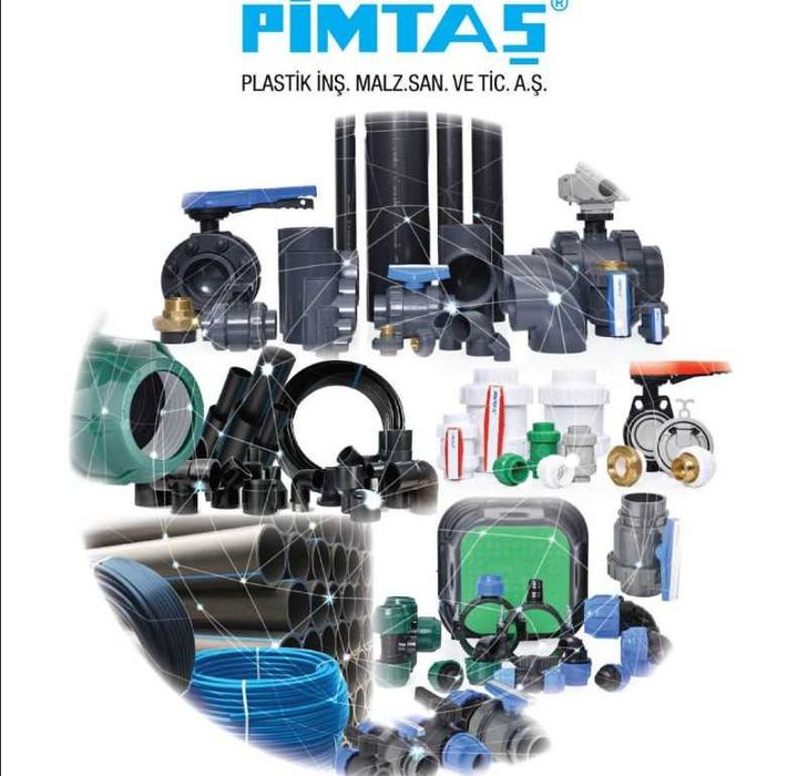 Трубы, фитинги и арматура ПВХ PVC-U, Pimtaş , для Бассейнов