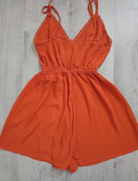 Salopeta orange New Look scurta XS