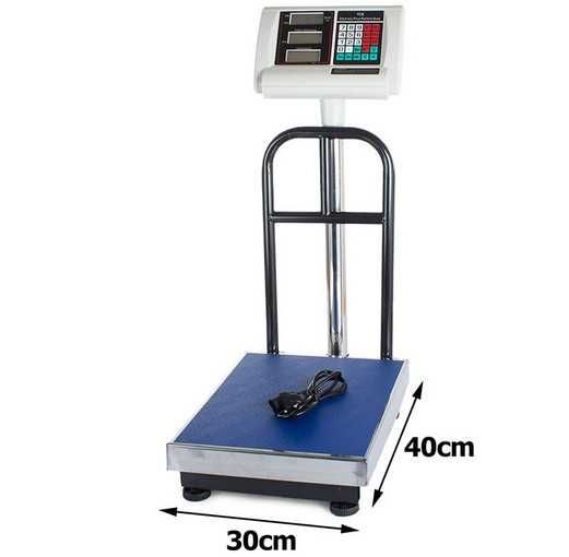 Безжичен търговски кантар с платформа до 200кг - електронна везна