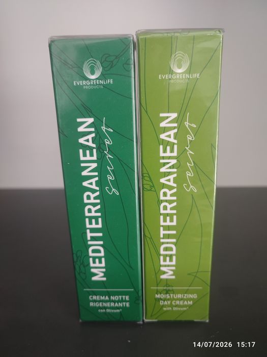Set Set Crema de zi + Crema de noapte Evergreen Life - Mediterranean Secret