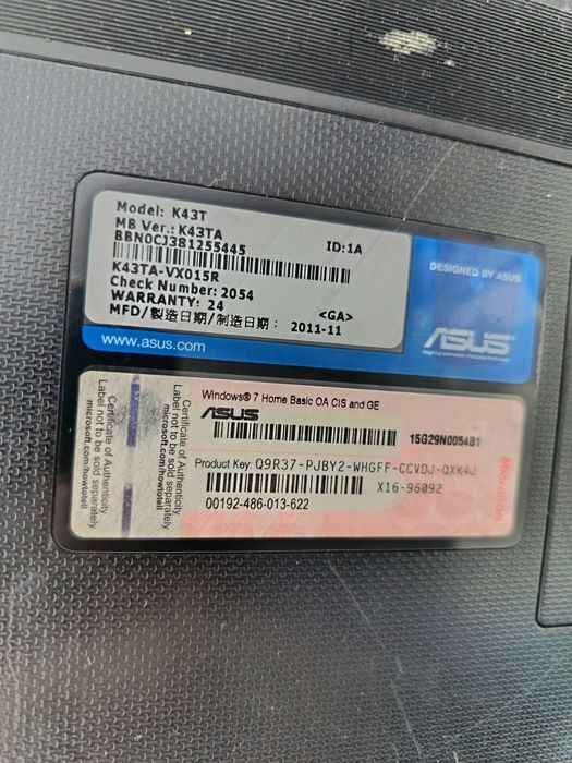 Продается ноутбук недорого для работы