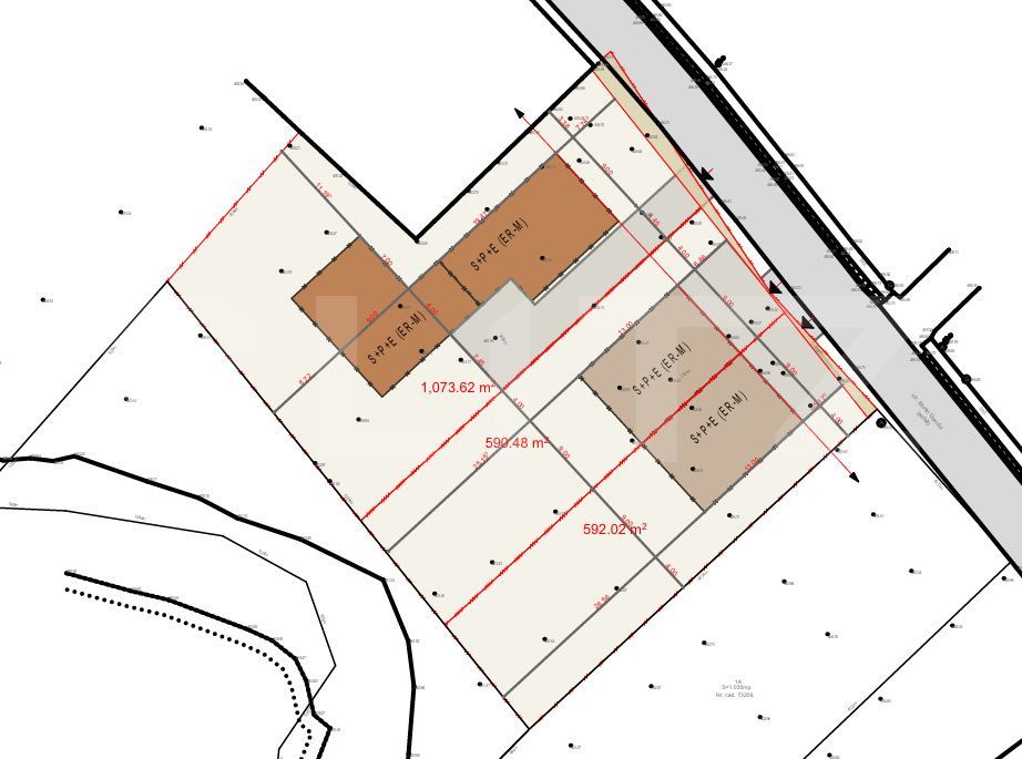 Teren construibil de 2.200 mp, in Chinteni – zona premium