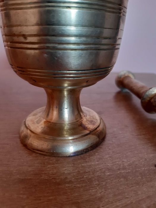 Хаванче с чукало, чист месинг, Бг производство от старите