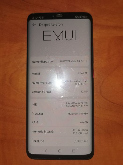 Vand telefon Huawei Mate 20  Pro original