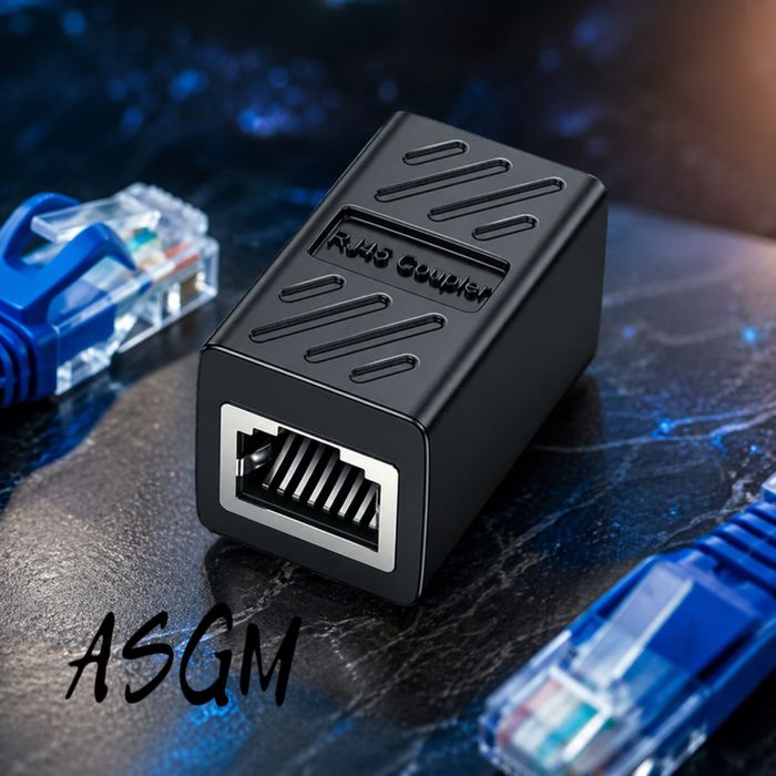 Переходник RJ45 мама-мама для сетевого кабеля Ethernet (LAN)