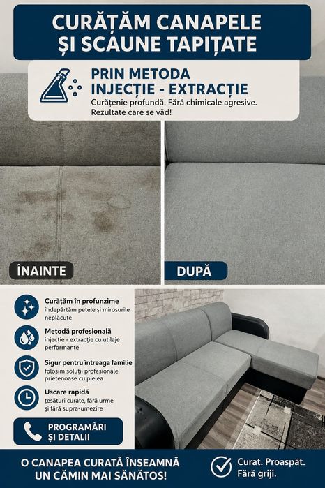 Detailing auto  interior /Curățare canapele și scaune tapițate!