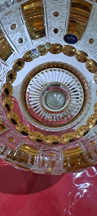 Чехословакия оргинал богема хруствль для фруктов 2 штук новый