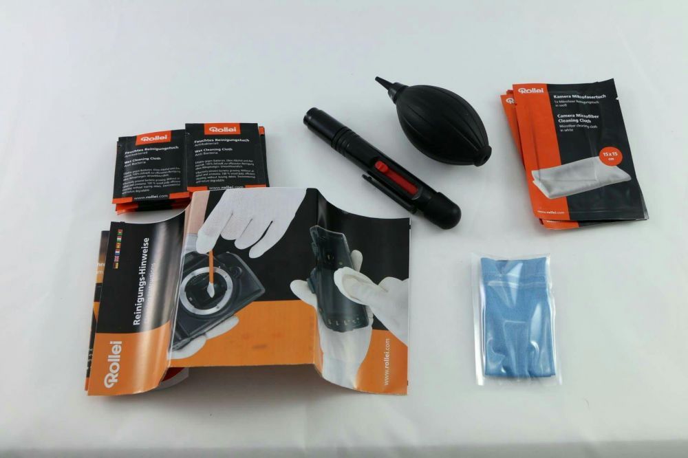 комплект за почистване на обективи и фотоапарати Rollei,нов, немски