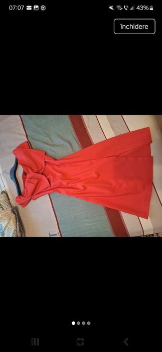 Rochie casual eleganta corai