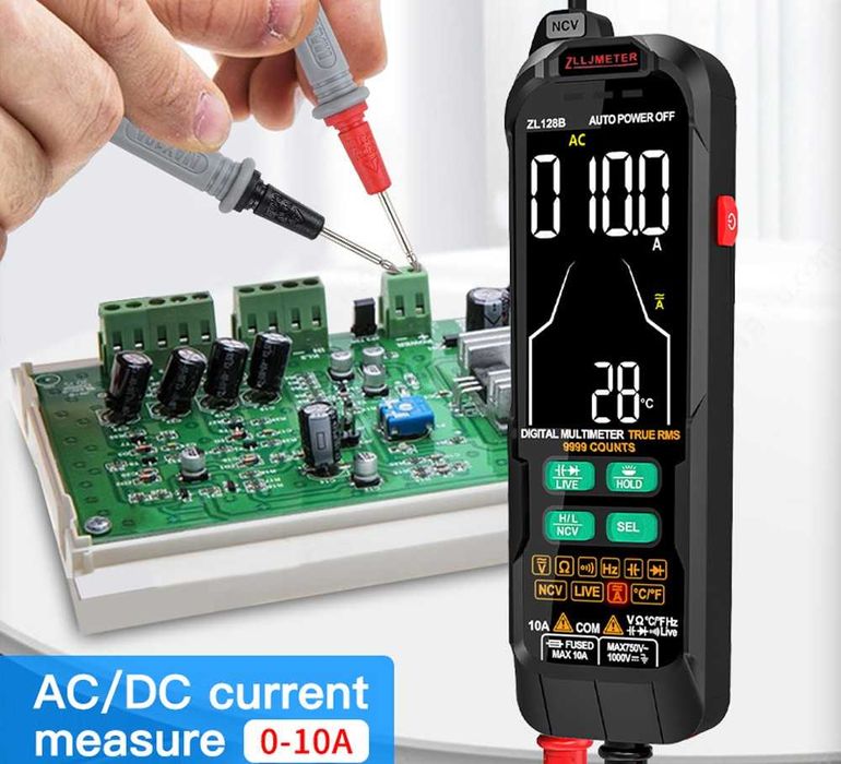 Multimetre digitale smart ZL128A si ZL128B cu scala automata
