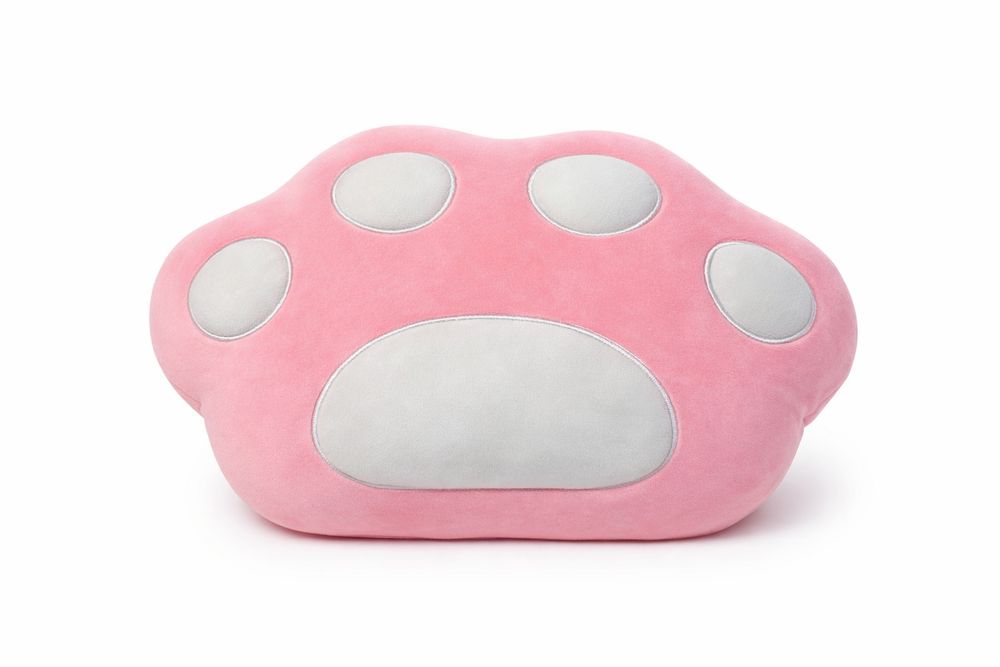 Подушка лапка розовый